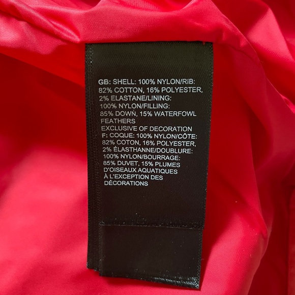 The North Face Men’s Nordic Bomber 700 Down Puffer Jacket In Red - Picture 6 of 8